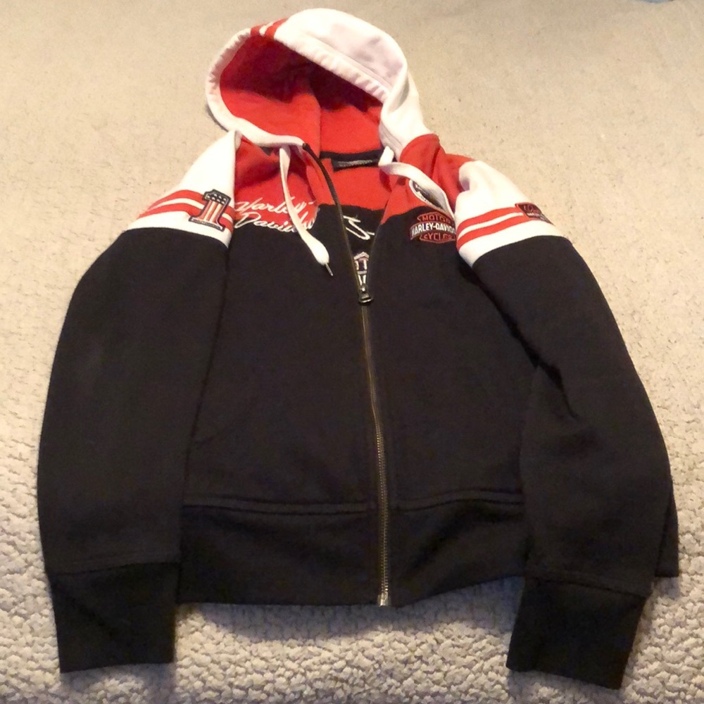 Harley Davidson zip up sweat jacket